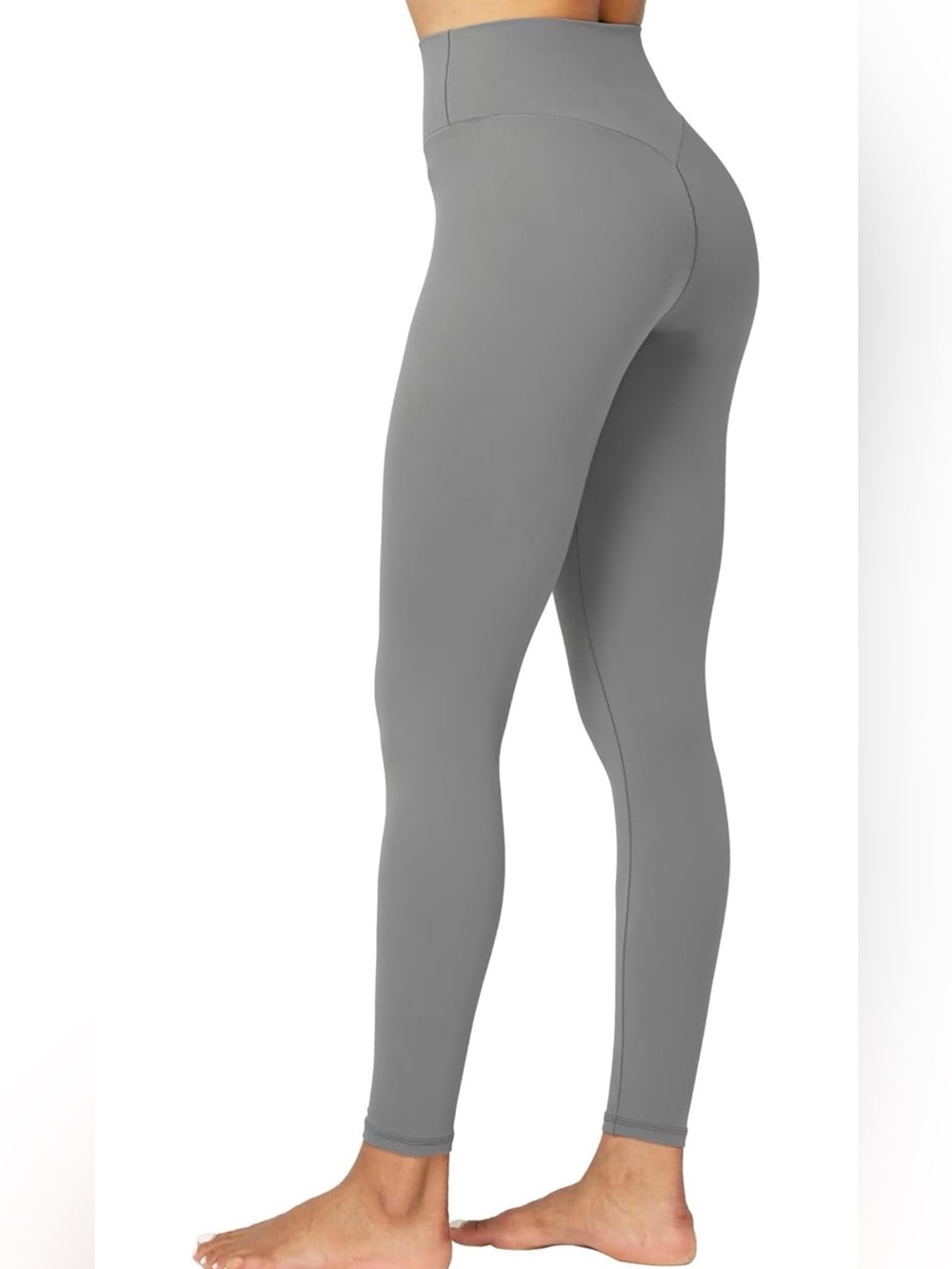 High-Waist Gray Leggings — Sculpting Women's Activewear